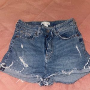 Denim shorts